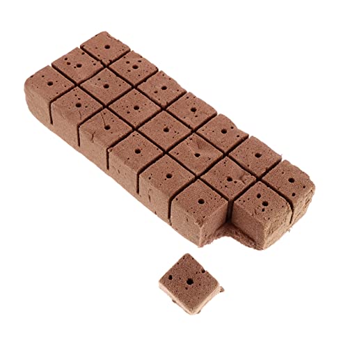 SUPVOX Blocchi di Piantine Quadrati 20 Pezzi per Coltivazione Fuori Suolo Terreno Nutriente, Assorbimento e permeabilità Ottimali per Ortaggi e Fiori da Balcone e Giardino