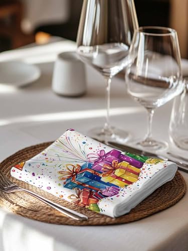 Set de 8 servilletas de tela multicolor 20x20 pulgadas miniatura 7