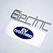 EV Electric Car 3D Chrome Bumper Sticker Decal Emblem for Chevrolet Volt, Nissan Leaf, Chevy Bolt, Ford Energi, VW e Golf, Tesla & Plug-in Vehicle!