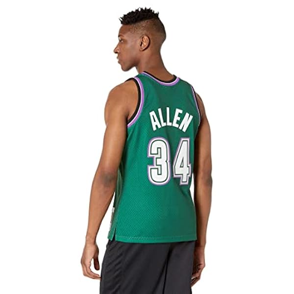 Mitchell & Ness Ray Allen 34 Milwaukee Bucks Replica Swingman NBA Jersey HWC Baloncesto Trikot
