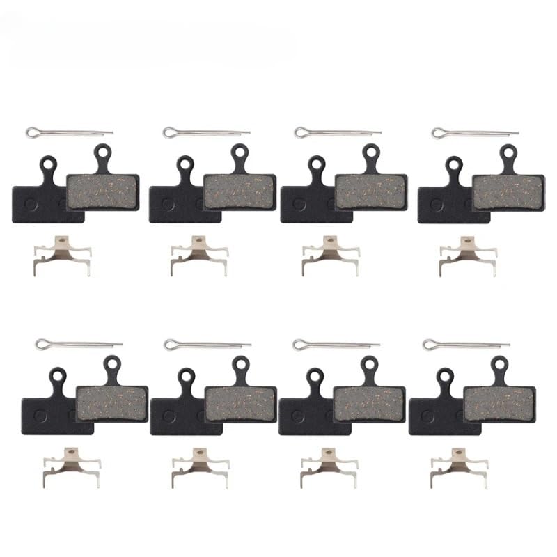 Pastillas de freno semimetálicas for bicicleta de carretera, compatibles con XT M8000 M785 XTR M9000 M9020 M987 M988 M985 SLX M7000 M675, 8/10/20 pares piezas de bicicleta(20PCS semimetal 01F)