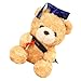 Zerodeko Orso di Peluche di Laurea 2022 con Diploma E Cappello Regalo di Laurea in Peluche di Peluche di Peluche per Studente E Insegnante (Marrone Chiaro)