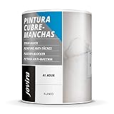 MODO DE EMPLEO 1. Homogeneiza el producto antes y durante el uso. 2. La superficie a pintar debe estar limpia, seca exenta de polvo u otros productos mal adheridos. 3. La Pintura Antimanchas al Agua se utiliza como imprimación y acabado. Soportes Nuevos, diluir hasta un 5%. Soportes pintados, no se precisa dilución