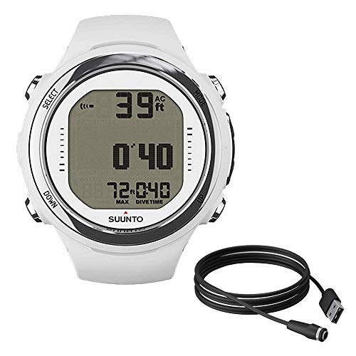 Suunto D4i Novo White with Compatible USB Cable