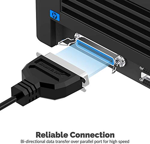 Image of SABRENT USB to Parallel IEEE 1284 Printer Cable Adapter (CB-CN36),Black