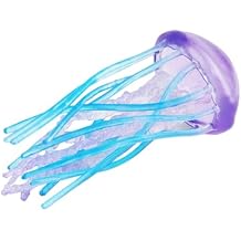 Realistic Jellyfish Model Figure Toys Ocean World Animal Creatures Figurine Sea Life Collection Science Educational Props Purple Blue