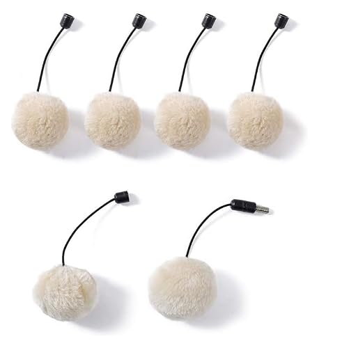 PAWZ Road Cat Tree Balls Replacement a Set of 6 Pompom Ball-Beige