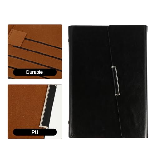 Cuaderno de planificación portátil COHEALI negro con organizador semanal creativo 3