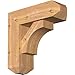 Ekena Millwork BKT0806X22X22WTL04SWR Westlake Craftsman Smooth Bracket w/Offset Brace, Western Red Cedar
