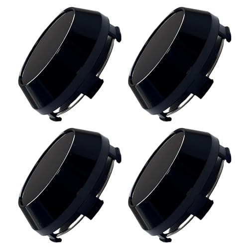 tonra ホイールセンターキャップ 外径 60mm ハブ ボア 内径 56mm 4個セット アルミ ホイール センターキャップ シール 45mm 黒 ブラックxブラック - tonra - 商品画像