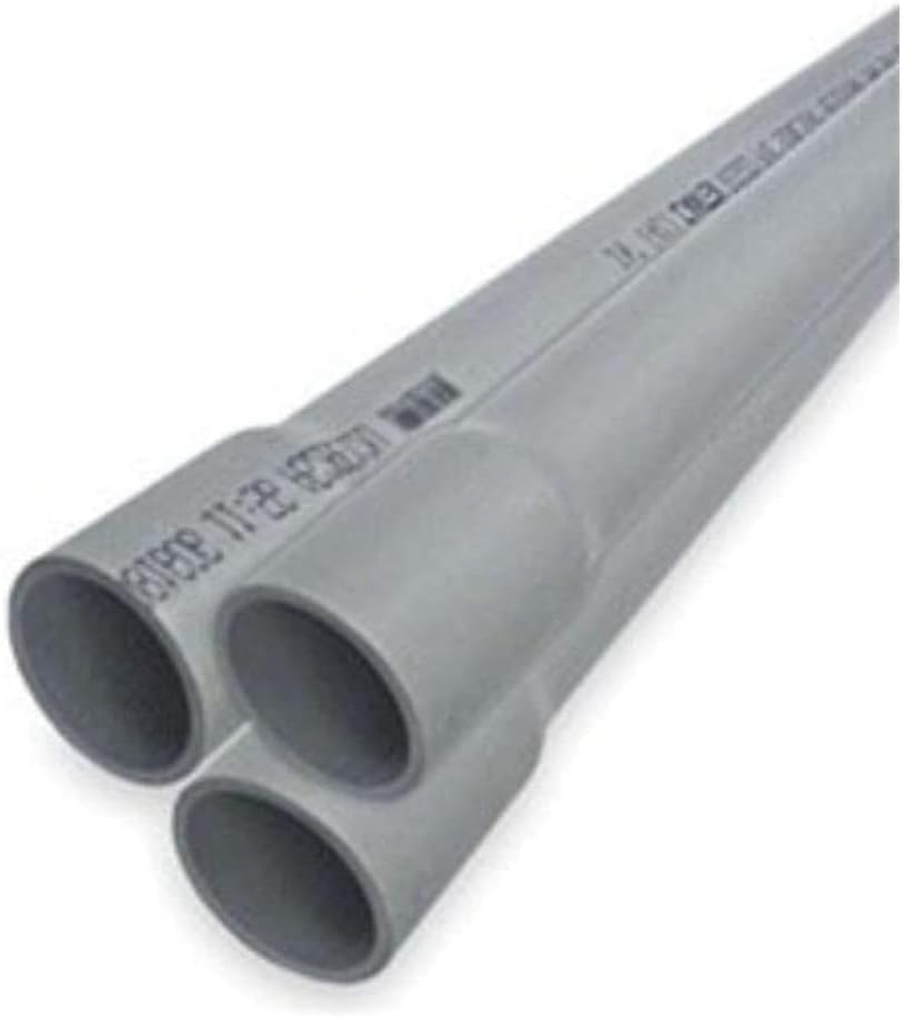 VENTRAL Electrical Conduit Schedule 40 Pipe 2 PCS X 5FT / PVC / 3/4"