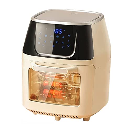 7LiuYueFei6 Freidora de aire caliente, horno de freidora de aire caliente, sin aceite, cocina sana, temporizador y control de temperatura, cesta segura, extraíble, 7,4 cuartos, 1400 W