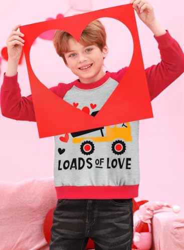 Image of Popshion Toddler Boys Sweatshirt Cotton Lightweight Kids Winter Warm Sweater Crewneck Pullover Tops