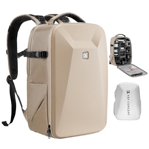 K&F Concept カメラバッグ カメラリュック リュックサック 大容量 おしゃれ EVA耐衝撃 22L 16インチPC収納＆三脚収納可 一眼レフカメラバッグ