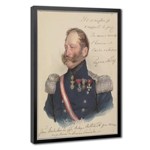 Impression sur toile décoration murale pour bureau Prince Friedrich Kriehuber cadre