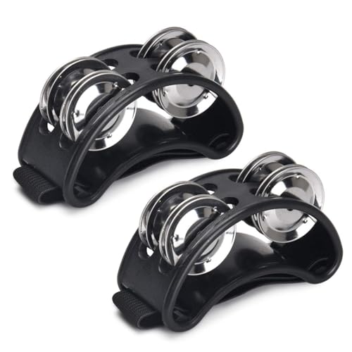 MAKABEE 2PCS Foot Tambourine Percussion, Musical Instrument Percu...