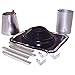 SELKIRK Corp 200275 Universal Flat Rubber Boot Kit, Black, 5 in. to 8 in.