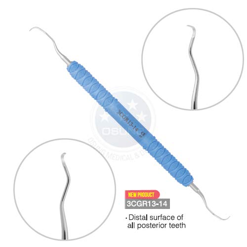 OSUNG Dental Standard Gracey Curettes Set Lightweight Handle, 3 pcs