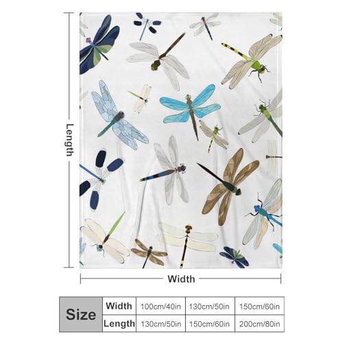 Couverture polaire libellule cadeau idéal pour lit de chambre et canapé - 3