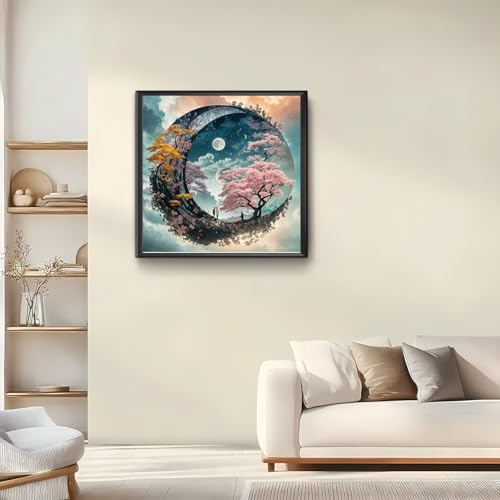 50% Off 5D Moon Tree Diamond Painting Kit for Adults - 12x12 Inch - Image 2