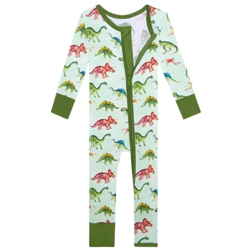 Image of Posh Peanut Convertible Baby Sleepers - Boys Footless Baby Pajamas with 2 Way Zipper for Easy Diaper Changes