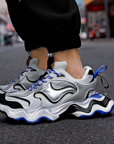 Niepce Inc Streetwear Men’s Fashion Mid Top Chunky Sneakers4