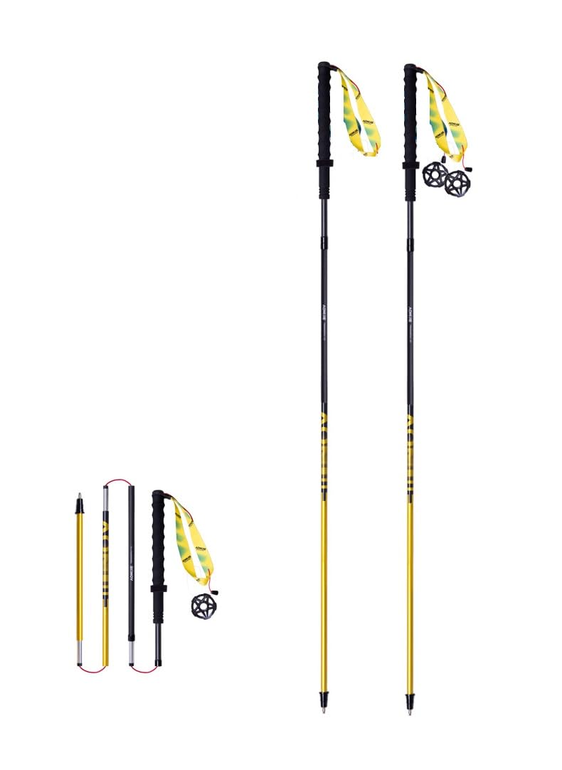 Bastones de trekking plegables, ligeros de aluminio para senderismo, 110/120 cm, ultraligeros para correr, AONIJIE