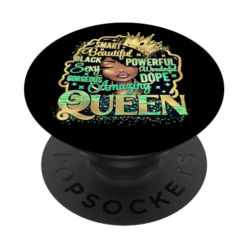 Smart Beautiful Black Powerful Melanin Sista Woman PopSockets Swappable PopGrip Smart Beautiful Black Powerful Melanin Sista Woman PopSockets Swappable PopGrip