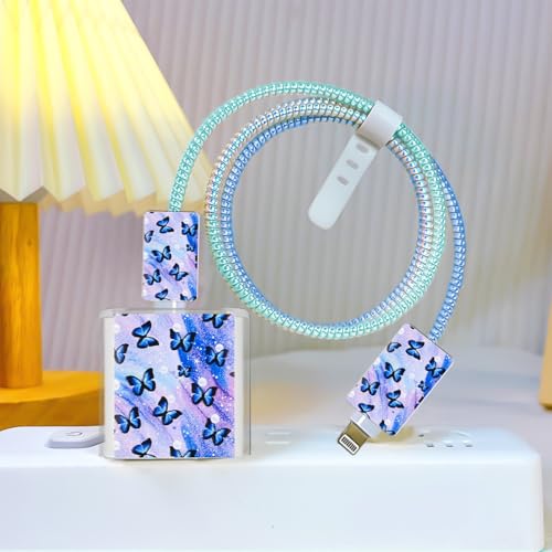 Evita cables rotos con este protector de cargador de mariposa y bolsa organizadora USB 5