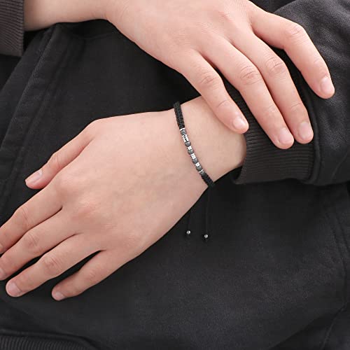 Family Morse Code Bracelets For Women Dainty Gifts Handmade Weave Birthday Mother's Day Sister Daughter Inspirational Handmade Wrap Adjustable Jewelry #TOP1