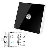 ENNIO Kabelloser Fernbedienungsschalter, Schaltschalter des kabellosen Empfängers, 100 V-240 V AC, 50/60 Hz, sicher, leicht, kompakte Größe, einfach zu bedienen