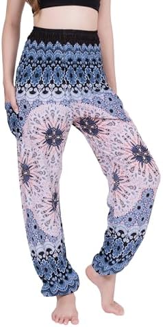 CHAINUPON Harem Pants Women Flowy Trouser Yoga Boho Hippie Clothes