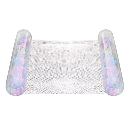 Tumbona flotante para piscinas – Balsa Hamaca Acuática, Cama flotante Inflable, Salón Acuático Plegable E Impermeable | Flotador Piscina Cómodo Diseño Moderno De Creaciones