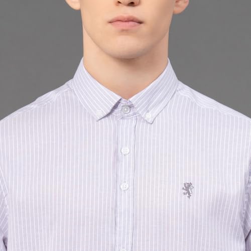 Image of Red Tape Striped Regular Fit Shirt For Men | Comfortable & Stylish