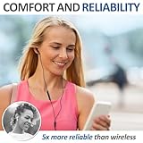 Ludos FEROX Wired Earbuds in-Ear Headphones, Earphones with Microphone, 5 Years Warranty, Noise Isolation Corded for 3.5mm Jack Ear Buds for iPhone, iPad, Samsung, Computer, Laptop, Gaming, Sports - Image 8