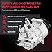 BDFHYK 167646 Air Conditioning A/C Compressor with Clutch Compatible with Audi A3 2006-2013, A3 Quattro 06-09, A4 allroad 17-18, Q3 Quattro TT Quattro, Compatible with Volkswagen Jetta Passat Beetle