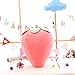 TcTEDy Simulation Obst Plüschtier Superweiches Erdbeerkissen Für Kinder Mädchen Geburtstagsgeschenk 60cm Rosa