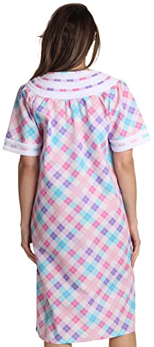 Dreamcrest Short Sleeve Zipper Front Duster 8513-5-XL - Thumbnail 3