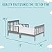 Dream On Me Finn Toddler Bed in Storm Grey, Greenguard Gold and JPMA Certified, Non-Toxic Finish, Made of Sustainable New Zealand Pinewood, Wooden Nursery Furniture