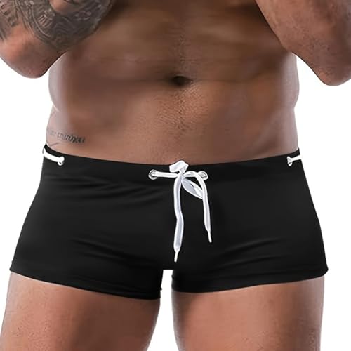 Men's Modern Square Cut Swim Trunks with a Sleek Style for a Contemporary Look4