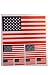 USA United States Stars & Stripes Country Flag Set of 7 Different Size Collection Decal Stickers ... New in Package