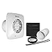 Price comparison product image Xpelair Simply Silent LV100TS Square 100mm Timer Fan with Wall Kit, White