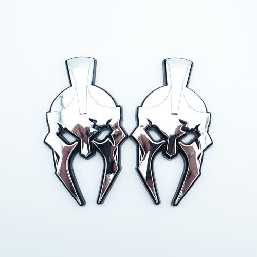 Image of 2Pcs Right Left Side Custom Gladiator Emblems 3D Badges Replacement for JL Jeep Gladiator (Chrome)