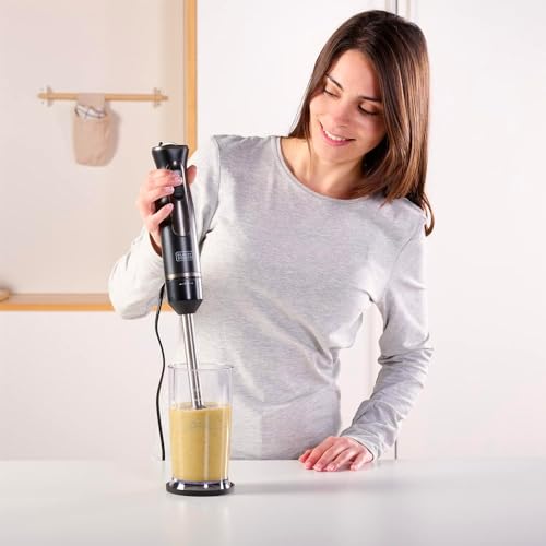 Batidora para smoothies saludables y sopas calientes con cuerpo negro de 800W 5