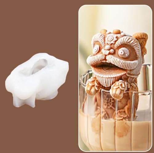 Molde de silicona para cubos de hielo con diseño animal miniatura 4