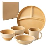 カノー(Kano) キッズ食器 やさしい彩り 抗菌食育セット50 [きなり色] 食洗機OK・割れない・抗菌塗装 日本製 （紙製BOX入り・包装なし）