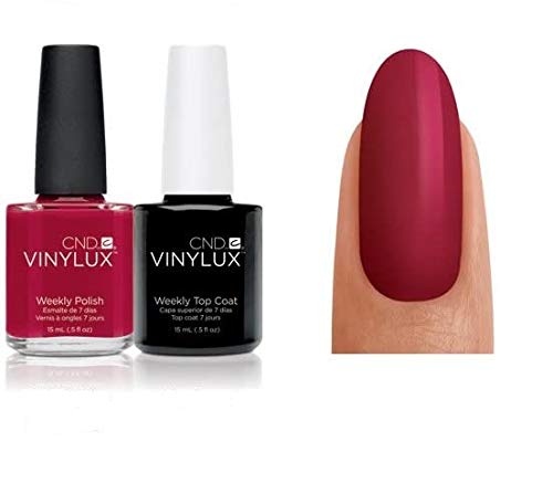 CND Creative VINYLUX DUO - TOP COAT + WILDFIRE - Weekly Polish - 2 X 15ml