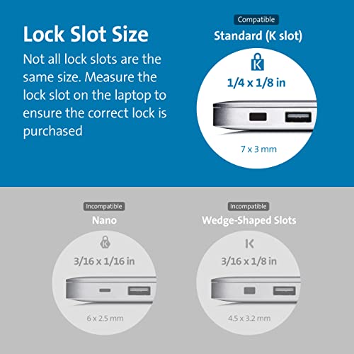 Kensington Combination Cable T-Bar Standard Lock Slot for Laptops, Resettable 4 digit password with 6 Foot Cable, K64673AM by Kensington - Image 3
