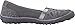 Skechers Women's Earth Fest Repurpose Flat,Charcoal Mesh/Suede/Lavender Trim,8.5 M US