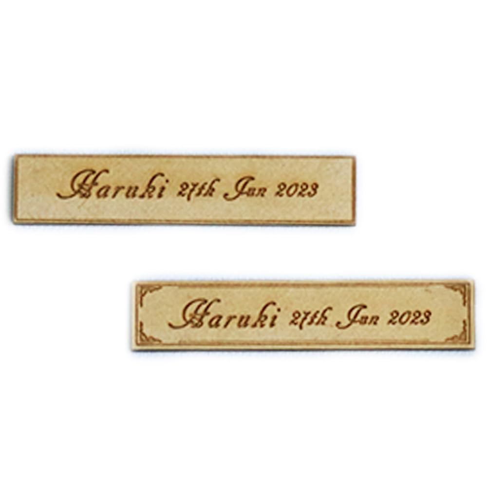 60枚木製First Art ネームプレート　オーダーメイドプレート ネームタグ 木製First Art ネームプレート オーダーメイドプレート